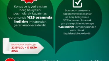 TOKİ’den Borç Kapama Fırsatı: %25 İndirim Kampanyası 17 Ekim’e Kadar Devam Ediyor